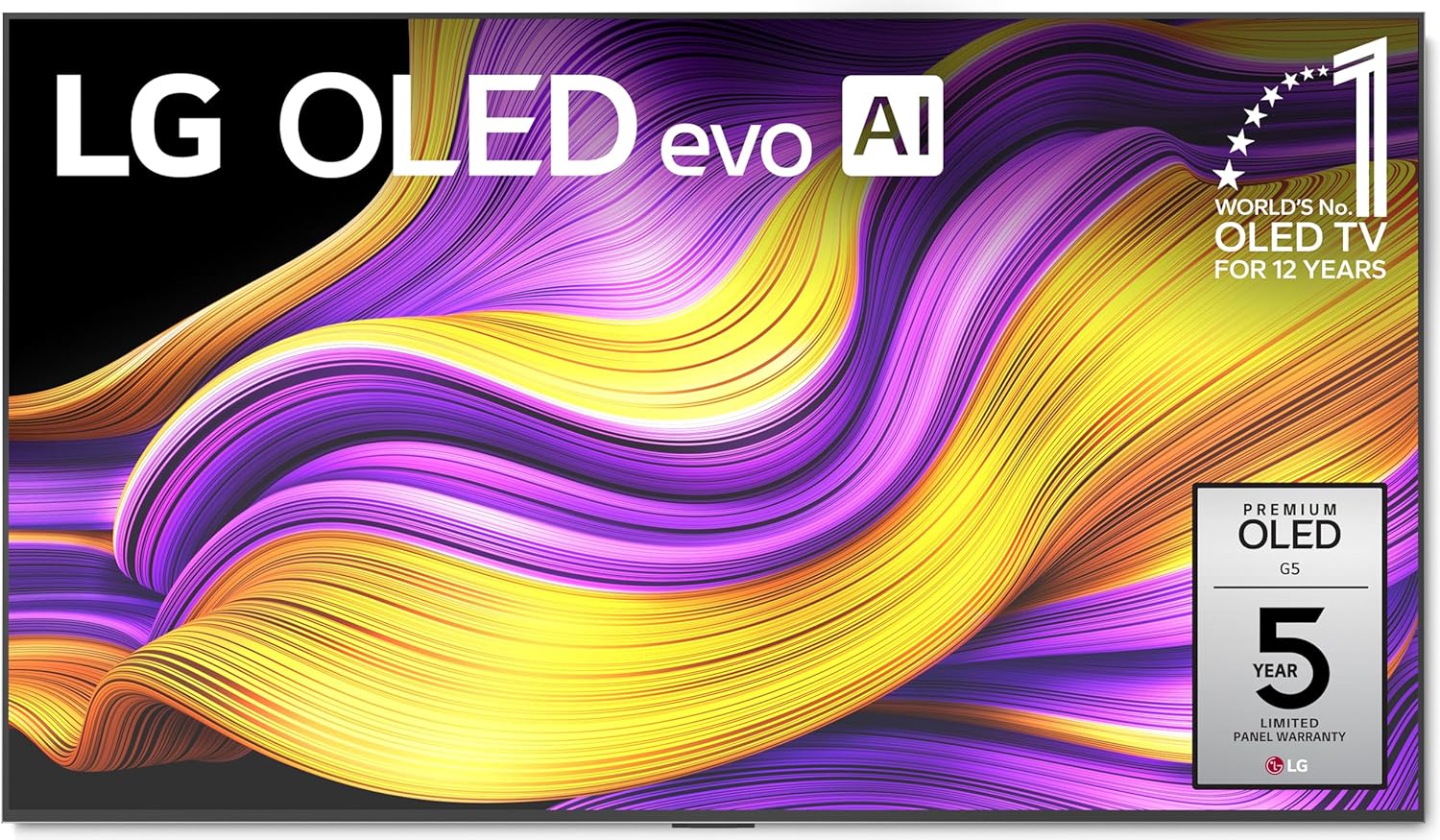 LG 65 Inch OLED evo AI G5 Series 4K Smart TV