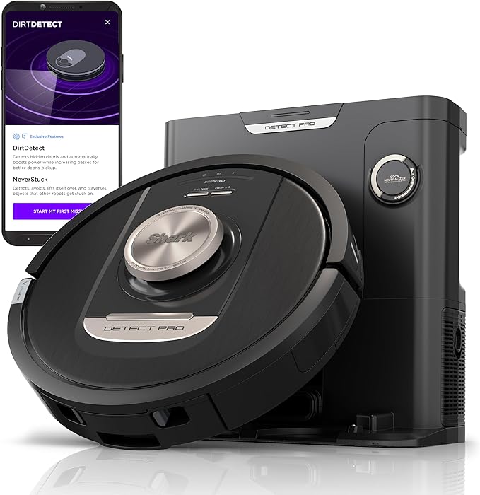 Shark RV2820AE Detect Pro ? AI Robot Vacuum with Detect & React Technology